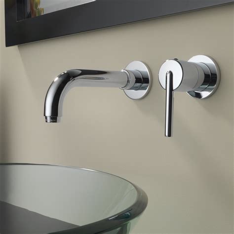 Delta Bathroom Faucets Wall Mount - Delta Compel Two Handle Wall Mount