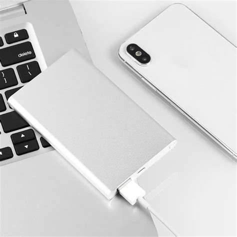 Ultra Thin 10000mah Portable Power Bank For Iphone Xiaomi Samsung