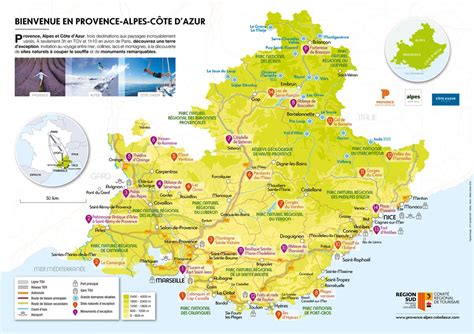 Provence Alpes Cote Azur Tourisme Voyage Carte Plan