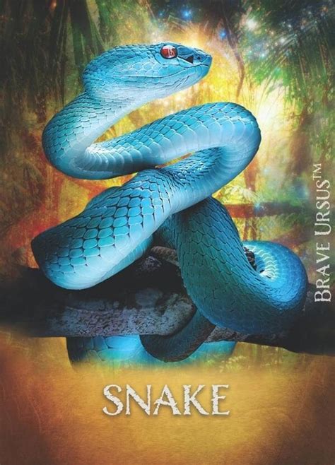 Snake Spirit Animal Altar And Prayer Card 5x7 By Bernadette King Etsy