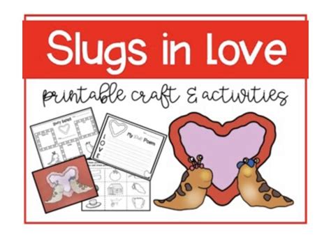 Slugs In Love In 2021 Printable Craft Templates Printable Crafts Acrostic Poem Template