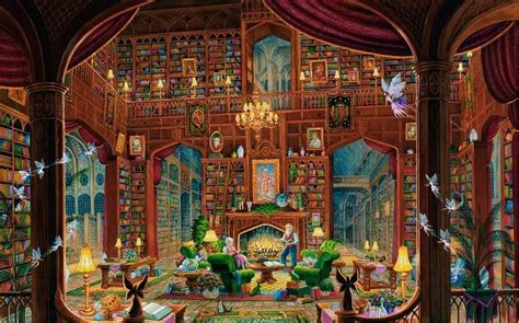 Jigsaw Puzzle 📚 Sanctuary Of Knowledge Wall Mural By Randal