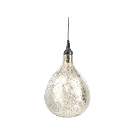 Silver Blown Glass Bubble Ceiling Light On Sale At