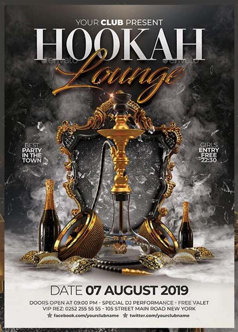 Hookah Flyer Templates Free And Premium 36 Photoshop Word Format