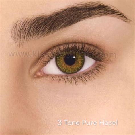 3 Tone Pure Hazel Color Contact Lens Kiss Cosmetics