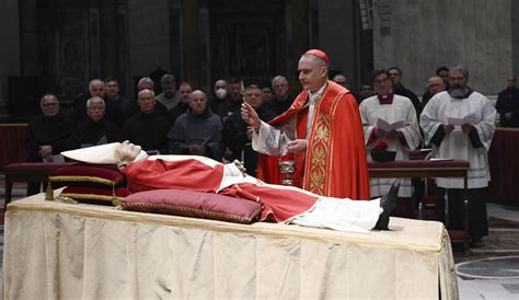 The Catholic Post Pope Emeritus Benedicts Body Solemnly Lovingly