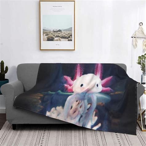 Blankets Axolotls Axolotl 158 Blanket Bedspread Bed Plaid Linen Hooded
