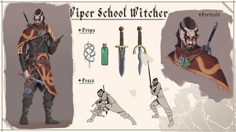 Artstation Viper School Witcher Concept Art