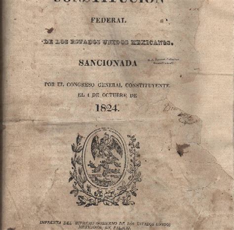 Primera Republica Federal Constitución Federal De Los Estados Unidos