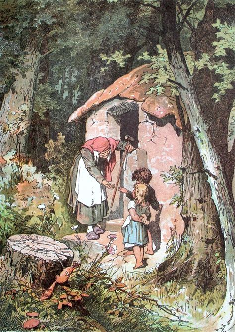 Hansel And Gretel Alexander Zick S Fairy Tales Fairytale Illustration Grimm Fairy Tales