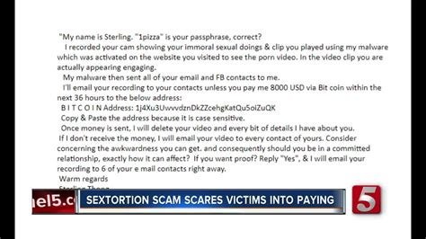 Scam Threatens To Reveal Your Most Intimate Moments