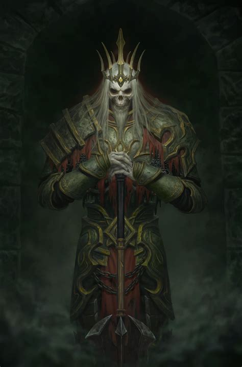 Artstation Diablo Immortal：the Skeleton King