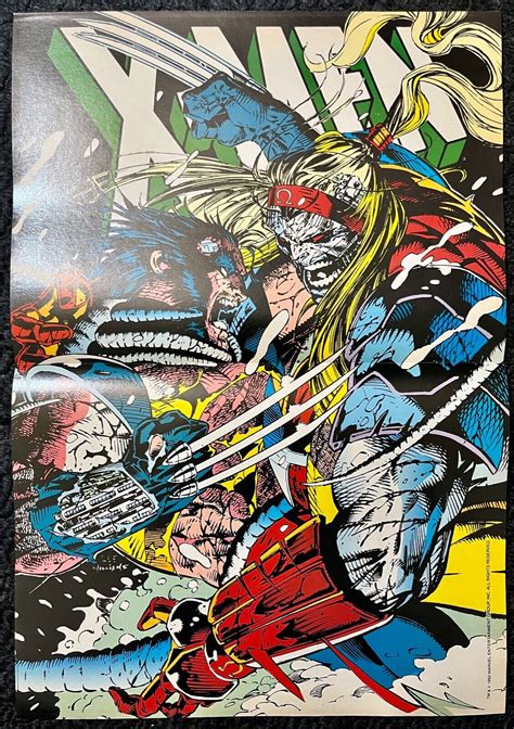 Mavin Wolverine Vs Omega Red By Jim Lee Marvel Comic Poster
