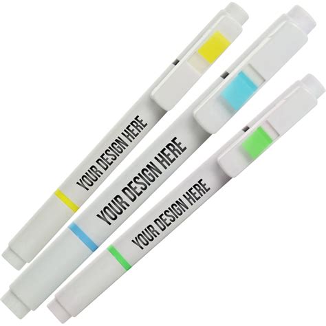Promotional 3m Post It® Trio Series Flag Highlighter And Pen Combos