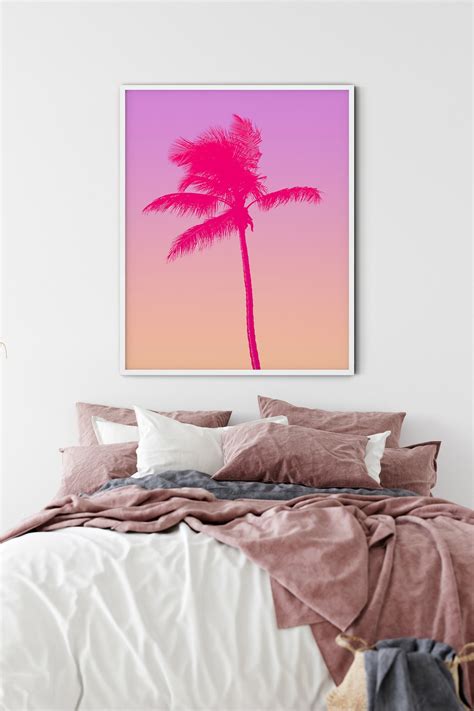 Palm Tree Photo Palm Tree Printable Palm Tree Wall Art Palm Etsy