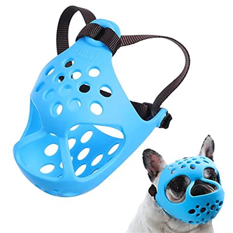 Short Snout Dog Muzzle Soft Silicone Flat Faced Muzzle For French