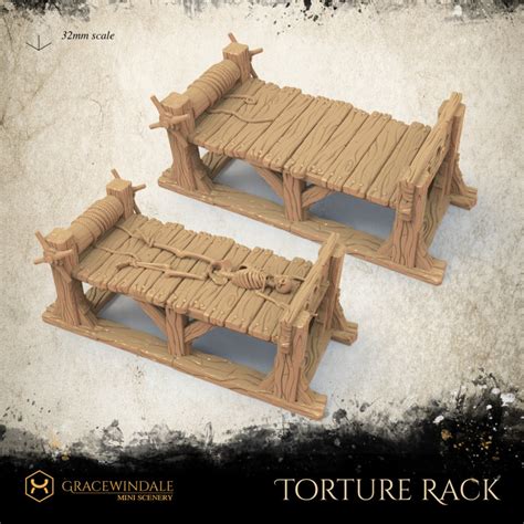3d Printable Torture Rack By Gracewindale Mini Scenery