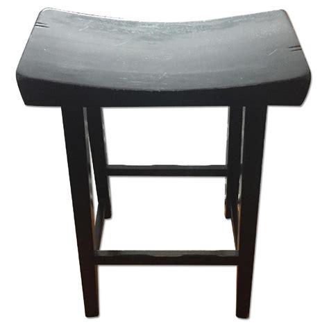 Pottery Barn Tibetan Bar Stools In Black Aptdeco