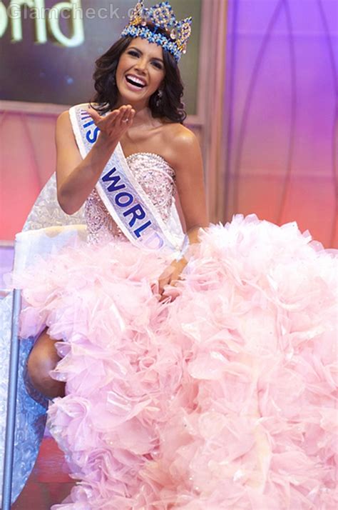Miss World 2011 Ivian Sarcoss Pink Evening Gown