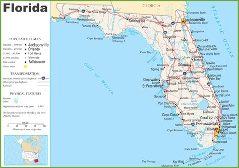 Florida State Map With Highways