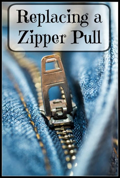 Women's health may earn commission from the links on this page, but we only feature products we believe in. Replacing a Zipper Pull | ThriftyFun