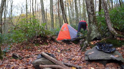 Smoky Mountains Backcountry Campsite 28 Overnight Fall 2020 Youtube