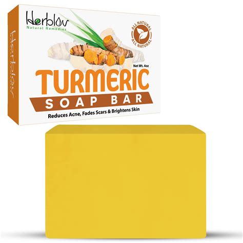 Buy Herblov Turmeric Soap Bar For Face Body Natural Turmeric Skin