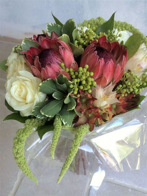 Modern Exotic Contemporary Fresh Flower Hand Tied Bouquets With Free