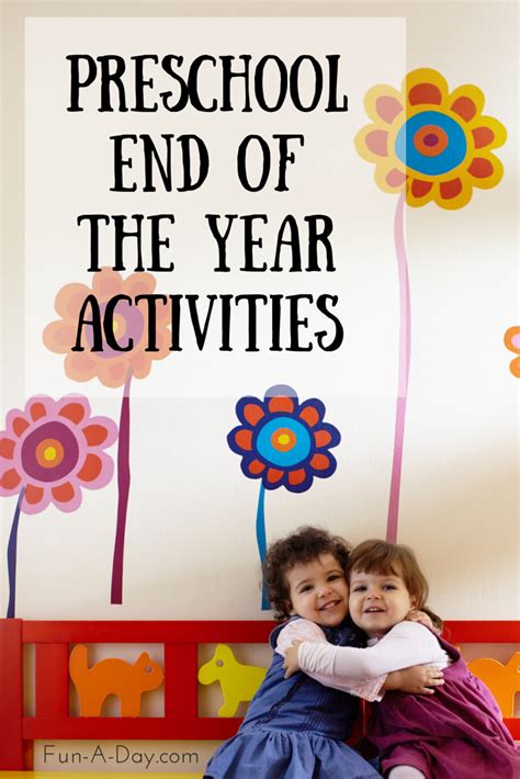 Here is a fun end of the year craft you can have your students create! End of the School Year Activities for Preschool - Fun-A ...