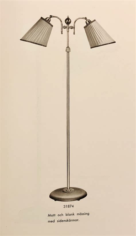 Bertil Brisborg Floor Lamp Model Nordiska Kompaniet S