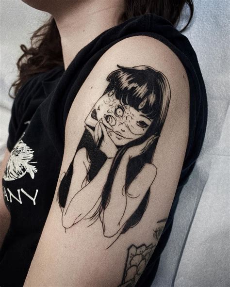 Anime Tattoos By James Tran On Instagram Mostly Healed Tomie From