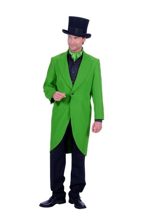Herren Kostüm Klassisch Frack Jacke Grün Kauflandde