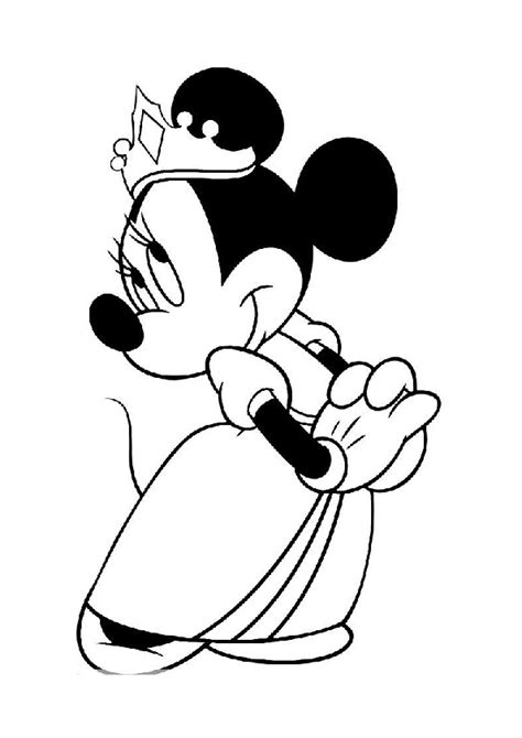 Cute Minnie Mouse Coloring Pages