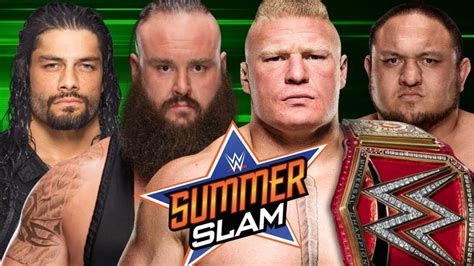 wwe summerslam 2017 predictions universal title fatal 4 way youtube