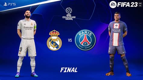 Fifa 23 Real Madrid Vs Psg Uefa Champions League Final Match Ps5