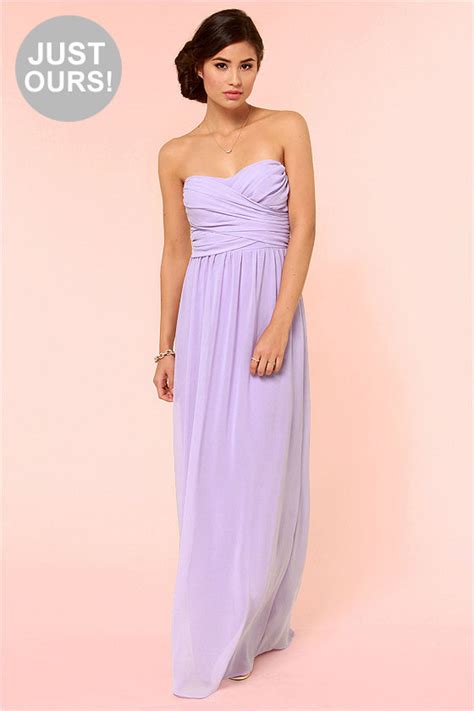 lovely lavender dress strapless dress maxi dress 71 00 lulus