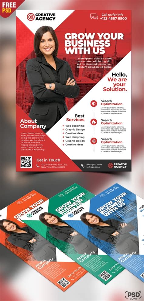 Flyer Psd Corporativo Set Gratis Plantillas Gratis