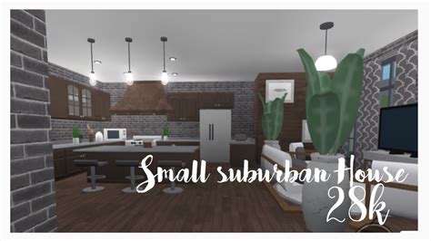 28k Small Suburban House Bloxburg Speedbuild Youtube