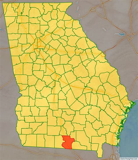 Map Of Lowndes County Georgia Địa Ốc Thông Thái