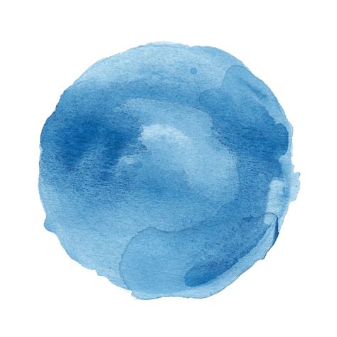 30 Blue Watercolor Circle Background 