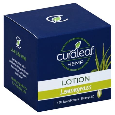 Curaleaf Hemp, 300 mg, Lotion, Lemongrass (4 oz) from ...