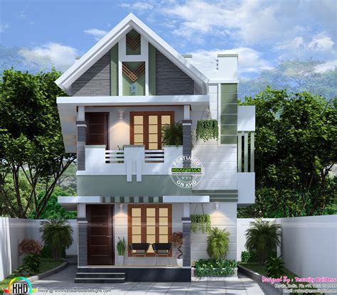 Very Cute Small Double Storied House Kerala Home Design