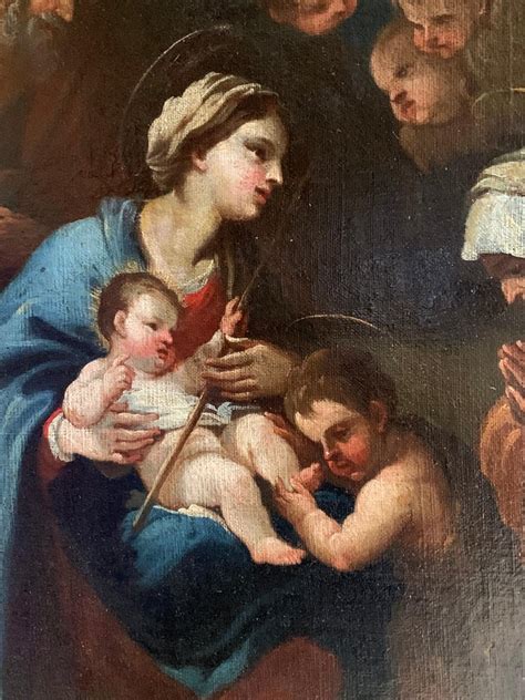 Unknown The Nativity Large Italian Old Master Oil Painting On Canvas