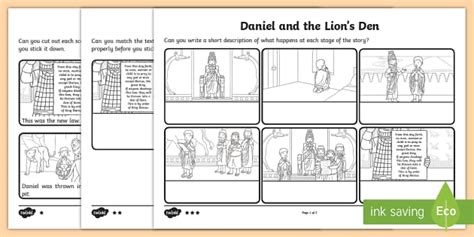 Daniel Worksheets Differentiated Sequencing Activity