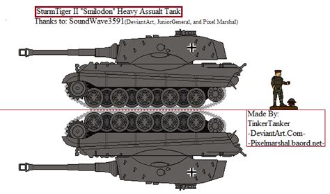 This weapon fired a massive 380mm rocket propelled projectile. (ALT) German, SturmTiger II 'Smilodon' Heavy Tank by ...
