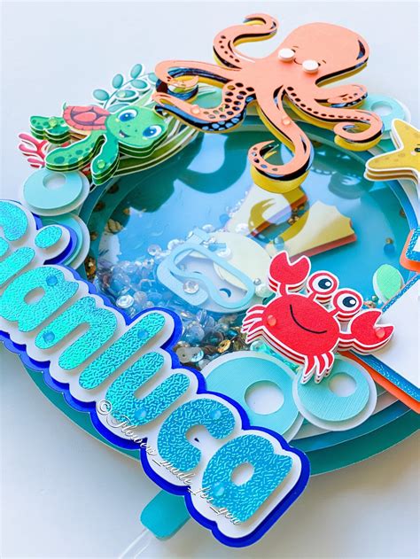 Under The Sea Cake Topper Under The Sea Topper Under The Sea Etsy