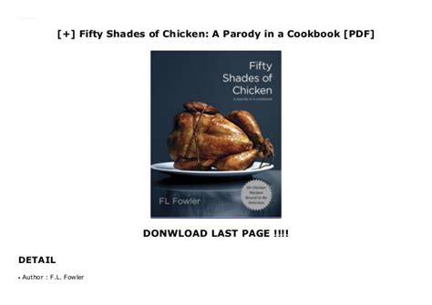 Fifty Shades Of Chicken A Parody In A Cookbook Pdf