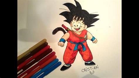 Como Dibujar A Goku Niño How To Draw Kid Goku Youtube