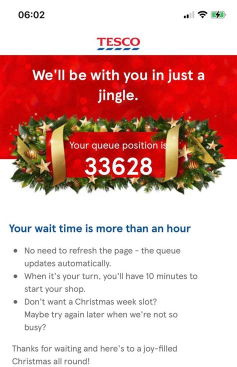 Tesco Website Crashes As People Try To Book Christmas Shopping