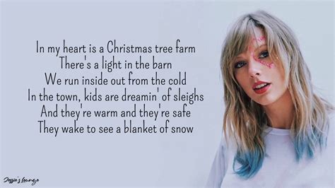Taylor Swift Christmas Tree Farm Lyrics Youtube